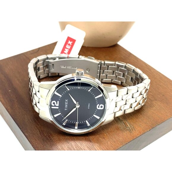 Timex Men's Watch TW2T59800 Quartz Blue Dial Silver Tone Stainless Steel 40mm - Picture 8 of 14